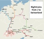 Nighttrain from / to Switzerland